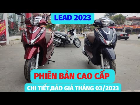 Honda Lead 2023. Chi tiết, báo giá Lead 125 bản cao cấp màu xanh, màu đỏ. #xemay #lead