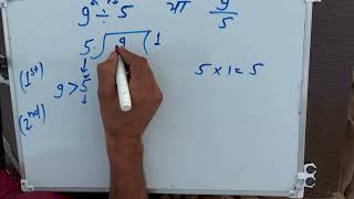 9 divided by 5 | 9/5 divide kaise karte hain | bhag karna sikhe (in Hindi) | Surendra Khilery Net Worth