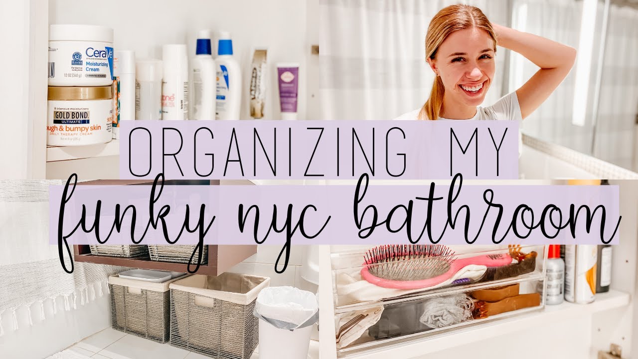Small Bathroom Organization | Tiny Bathroom Tips | This and Nat