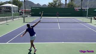 Diane Parry: Best 1-Handed Backhand in the WTA? [IW 2024 Practice + Slow Mo]