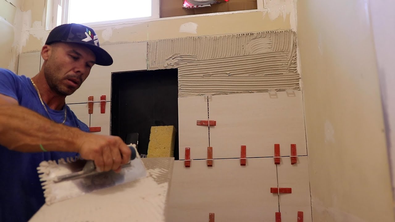 Плитка для душевой кабины с выравнивающими клипсами — советы по разметке, монтажу и резке