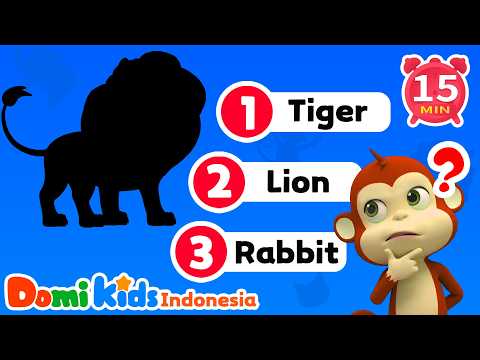 Tebak Nama Hewannya 🦁❓ | Lagu Belajar Hewan | Domi Kids Pesta Hewan - Lagu Anak
