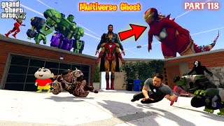 Multiverse Ghost Thor Become Ironman Can Ironman Godzilla Save in GTA5 #118