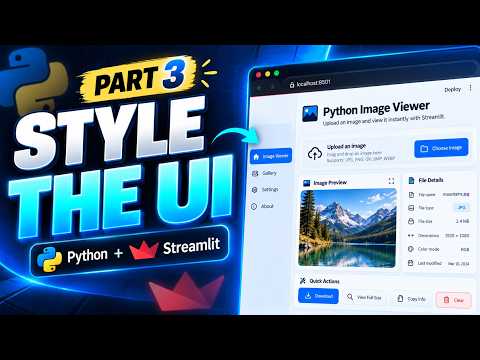 The Fastest Way to Create a Web App with Python - #3 Improve Your Streamlit Web App UI