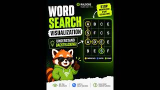 Word Search Visualization | Learn Backtracking Visually 🧠