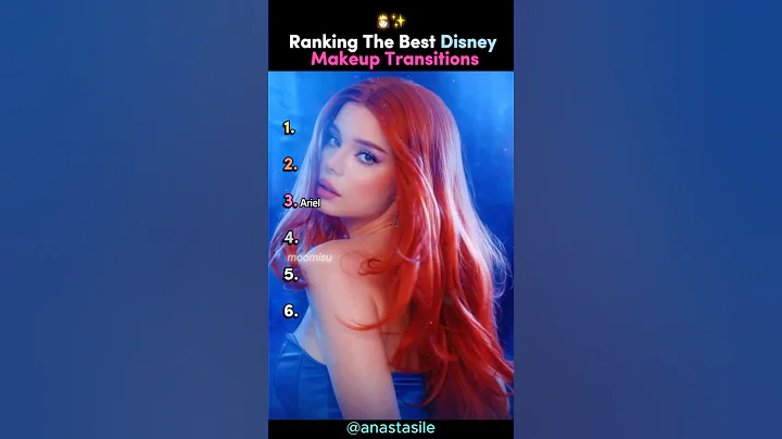 Ranking The Best Disney Makeup Transitions 👸 #makeuptransition #tiktokviral