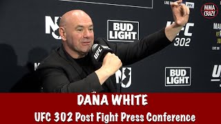 Dana White Breaks down UFC 302, Reacts to Makhachev vs Poirier “Absolute War”