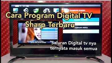 Cara Mencari siaran digital tv sharp 32 inch terbaru 2021 2T C32DD1I