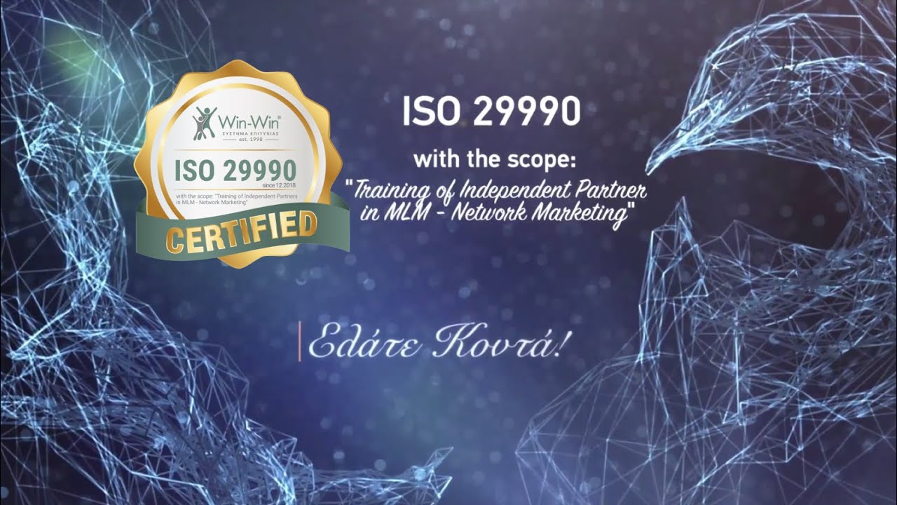 ISO 29990 - Training of Independent Partners in MLM, Network Marketing | Win-Win