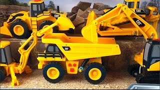 CAT MINI MOVERS MIGHTY MACHINES DUMP TRUCK BULLDOZER WHEEL LOADER EXCAVATOR BACKHOE & SHAPES
