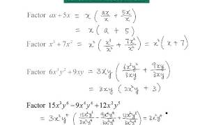 MA119 Sec 5 3 Basic Factoring Review September25 0932