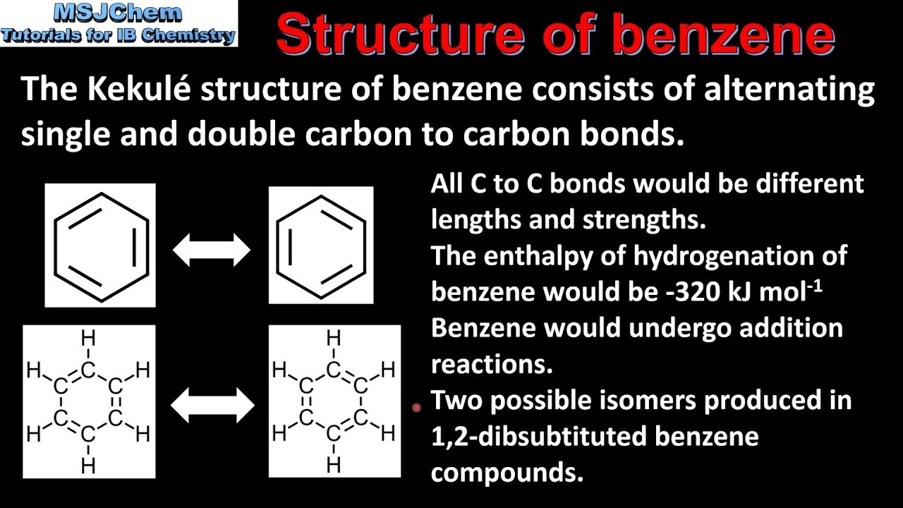 10.1 Evidence for the structure of benzene (SL) - YouTube