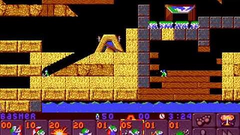Lemmings 2: The Tribes - Classic Level 10