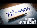 Master Squaring 2-Digit with simple easy quick tricks and tips #formula1 #math #mathtricks formula