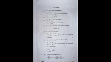 previous year question paper #maths#Partial differential equation#kuk#BSc