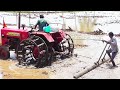 New mahindra tractor with excellent mud leveling  agriculture tractors  palleturi village tractors