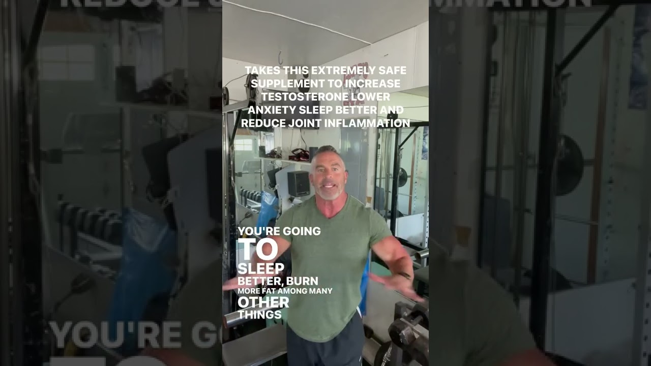 SAFELY RAISE TESTOSTERONE LEVELS REDUCE ANXIETY. SLEEP BETTER. AND REDUCE JOINT INFLAMMATION