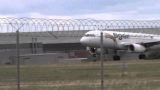 VN-VNC A320 Tiger Airways landing Melbourne Airport 19DEC10 TT5115 from Sydney