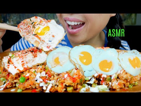 ASMR Spicy Fried Rice with Eggs 🍳♥︎ Tuna Tomato ♥ Cooking! 먹방 No Talking suellASMR