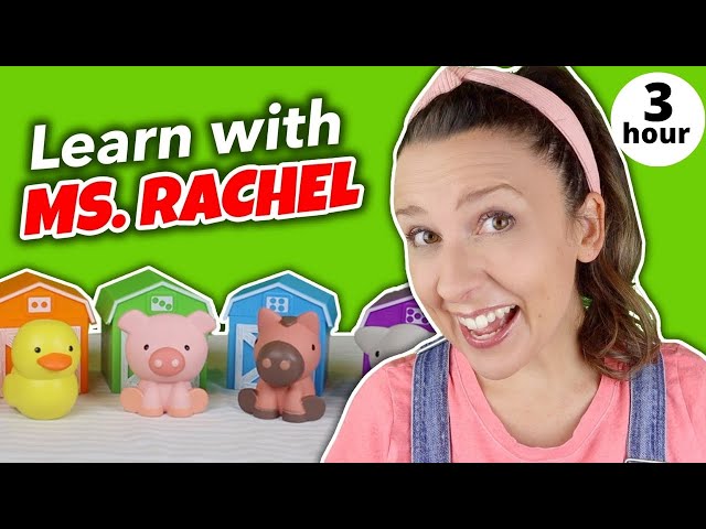 Learning Videos for Toddlers | Animal Sounds, Farm Animals, Learn Colors, Numbers, Words | Speech class=