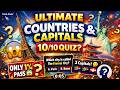 10 Questions That Will Test Your Brain 🧠 | Capital Cities QuizCan You Get