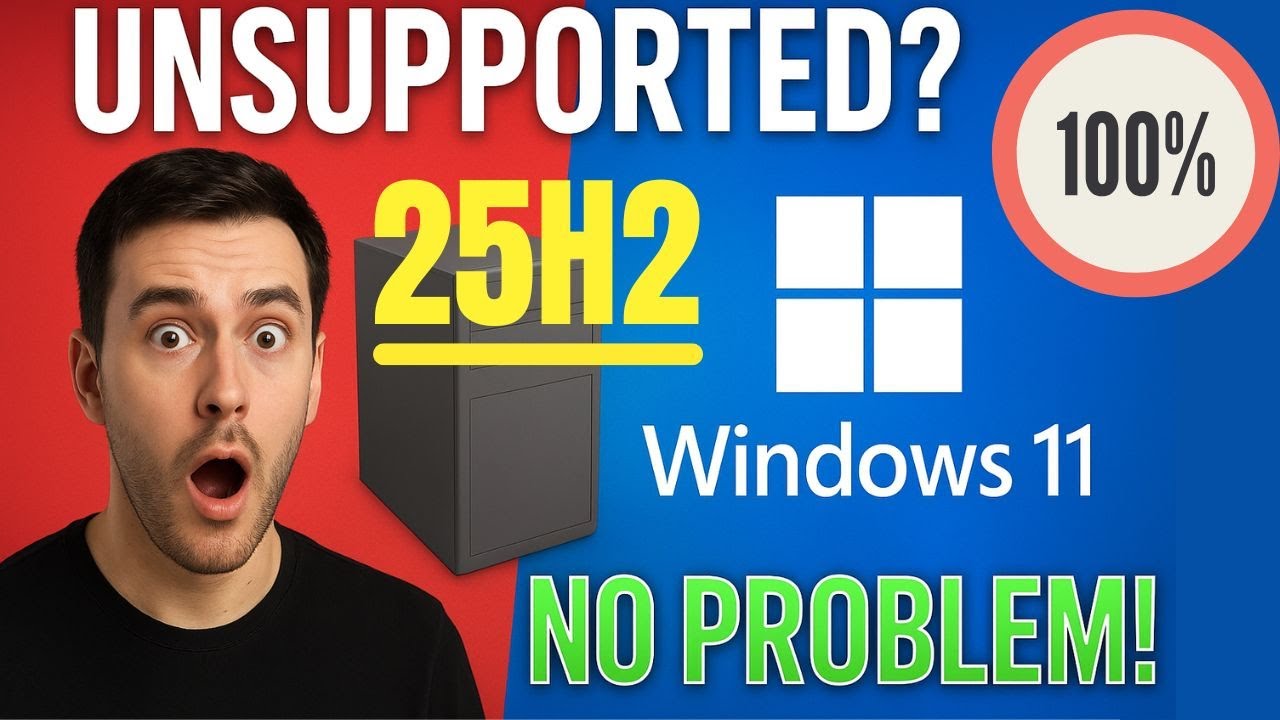 How to Install Windows 11 25H2 on Unsupported PC | Easy Upgrade Method ...