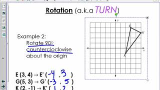Lesson 2 Rotations and Dilations
