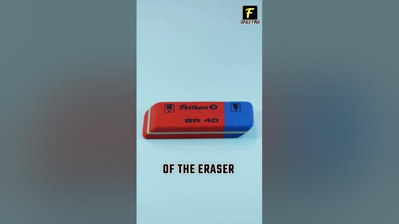 Why Do Erasers Have Two Colors On Its End 🤔? Daily Find shorts 
