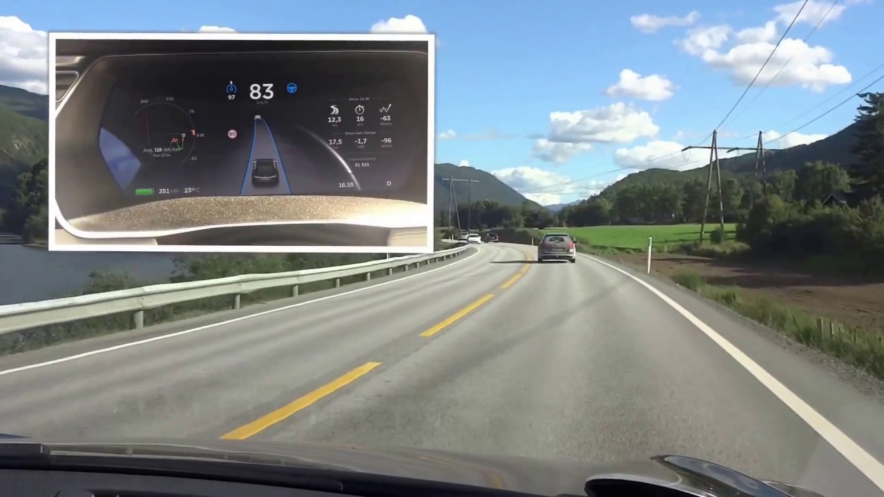 Tesla Model S Autopilot - YouTube