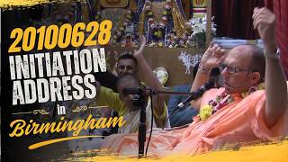 20100628 Initiation Address in Birmingham #JayapatakaSwamiArchives