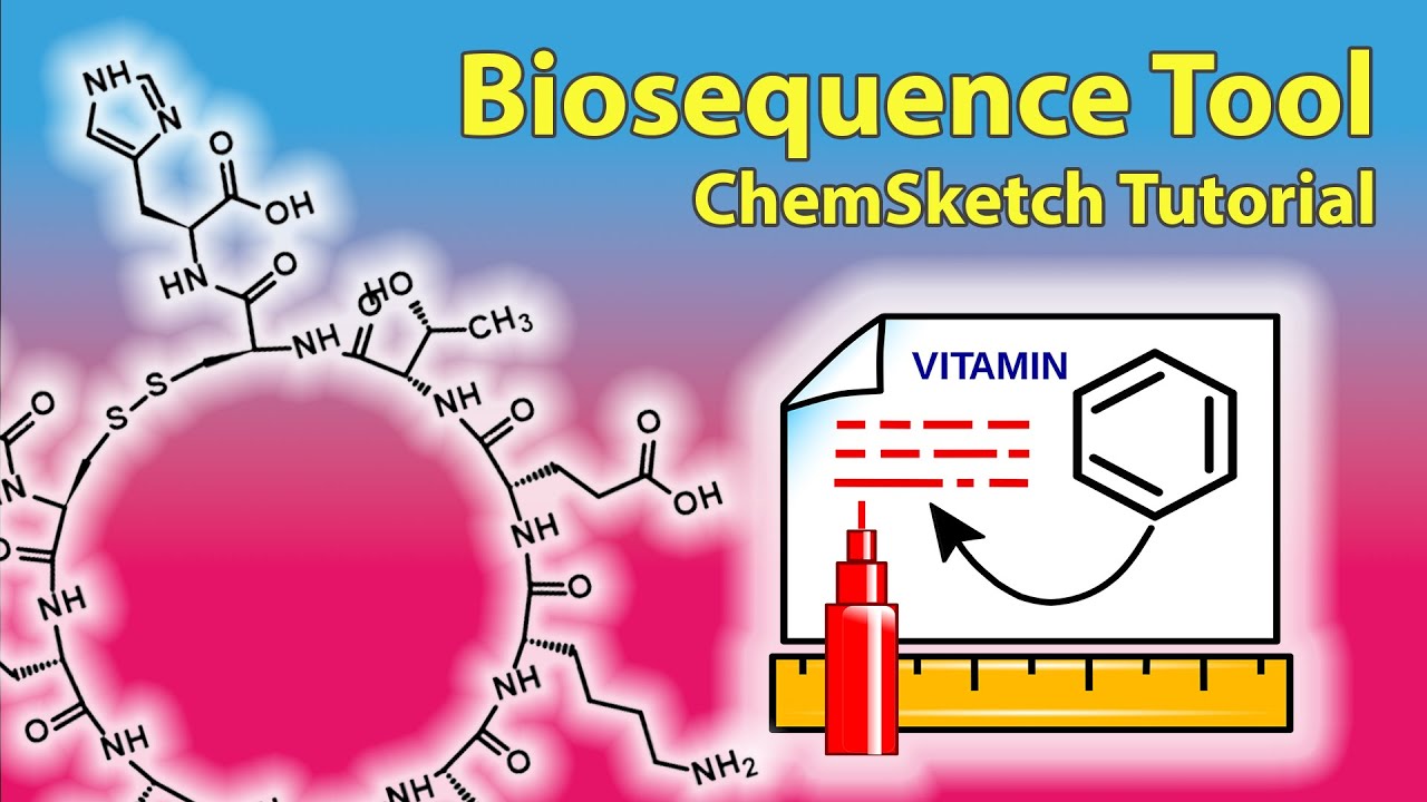 ChemSketch Tutorial 5 Biosequence Tool Draw Peptides and Amino Acid