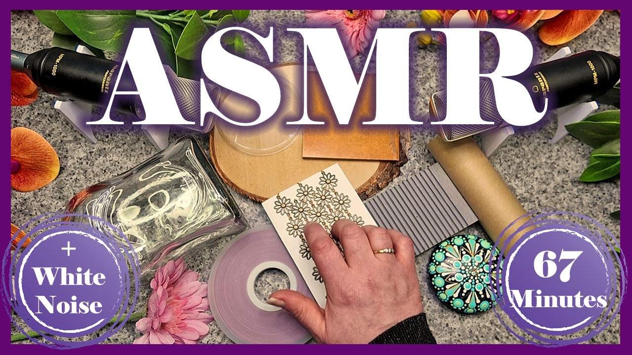 ASMR Tapping & Scratching ✨ 67 Minutes with Added White Noise for Deep Sleep, Brain Shivers