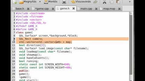 SDL tutorial 20 - Sidescroller game (part 3) - example program 7