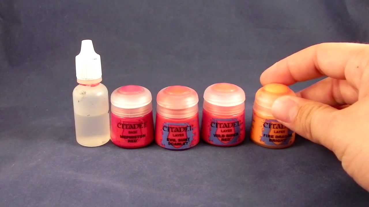 Miniature Painting Tip Using paint and Watering/ Thinning it down