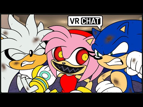 Possessed Amy Attacks Silver & Sonic?! (VR Chat)