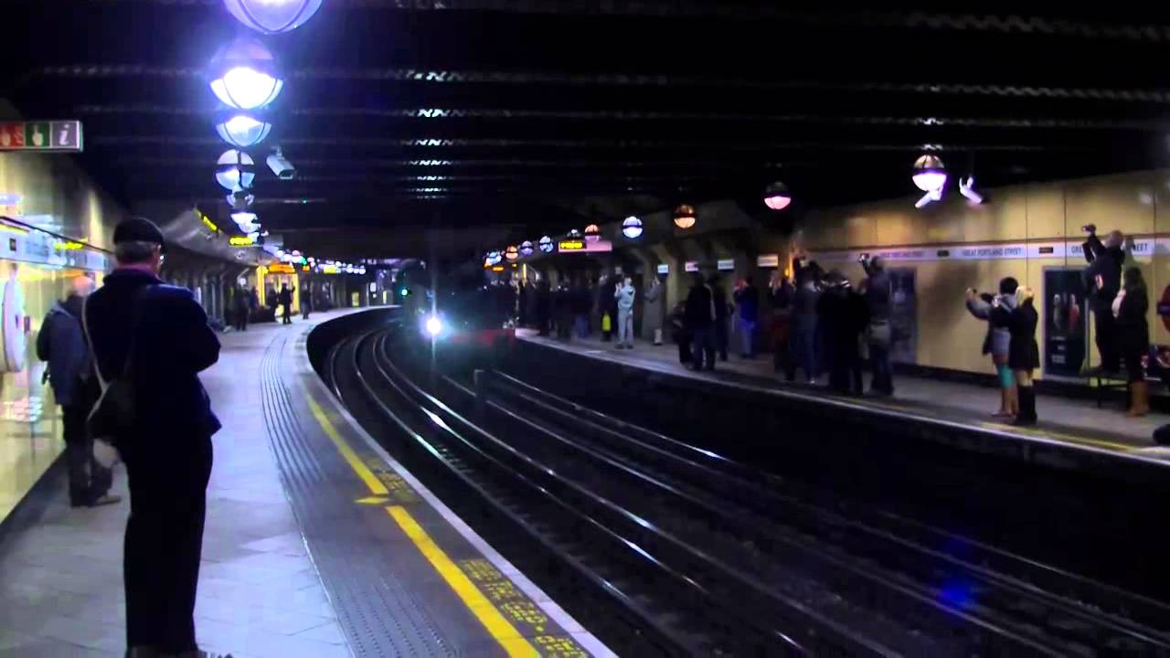 Steam on the underground. LU150 at Great Portland