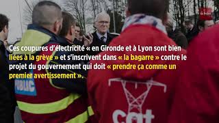 Les coupures d'électricité en Gironde et à Lyon revendiquées par la CGT de RTE