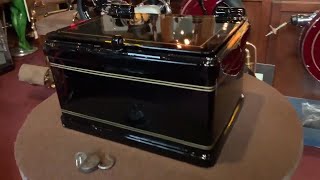 1800's Cast Iron Fireproof Strong Box Safe SOLD FOR  $2,495