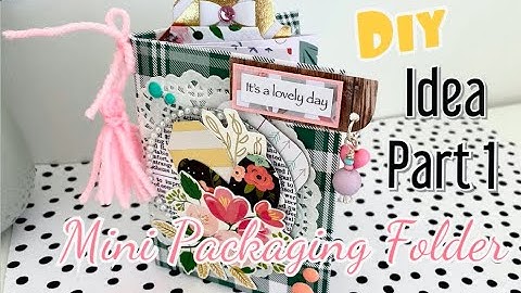 6x8 Paper | DIY Mini Packaging Folder with Pocket Page | Part ONE | Happy Mail/Gift Idea