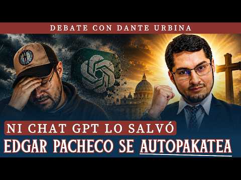 Ni chat GPT lo salvó. Edgar Pacheco se autopakatea en el debate con Dante Urbina. @monederojc__ 