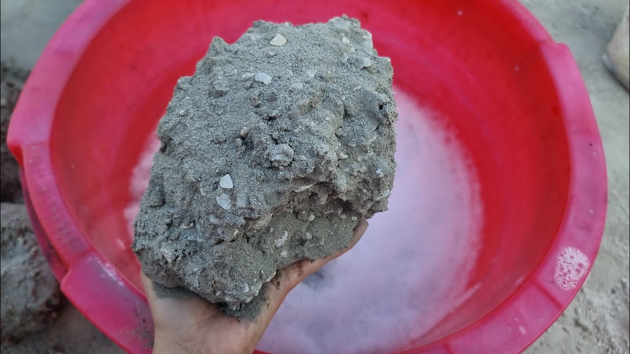 Stoney Black Sand Crumbling in Foamy Water 💦💦 Sleepaid Satisfying ASMR
