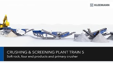 KLEEMANN Crushing & Screening Plant Train / Brecher- und Siebanlagenzug Animation 5