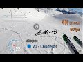 Ski run St. Moritz Corviglia | slope 20 - Chüderas | 4K POV