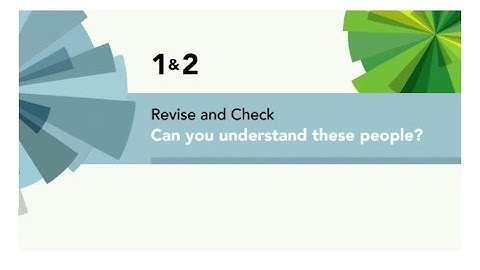 English File 4thE - Intermediate - Revise and Check 1&2