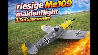 Maidenflight Me109 - F4 | Udo Menke | 3.3m 40kg | DLE 222 B4