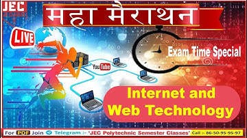 Internet and Web Technology ( IWT ) EXAM Time महा-मैराथन Class BY JE CLASSES Meerut computer Science