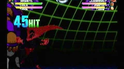 MvC2: Magneto 4 hit nj Infinite Dizzy Testing