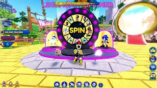 Spinning the Legendary Wheel in Sonic Speed Simulator