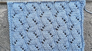 Симпатичный ПРОСТОЙ ажурный узор🦋/ Схема узора/ Beautiful openwork pattern