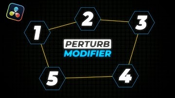 How to use Perturb Modifier in DaVinci Resolve 19 Motion Graphics Tutorial